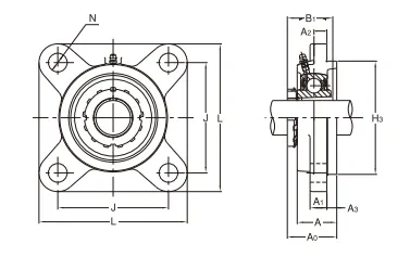 Adapter sleeve boss housing UKFS+H