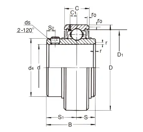 Set screw locking type UR 