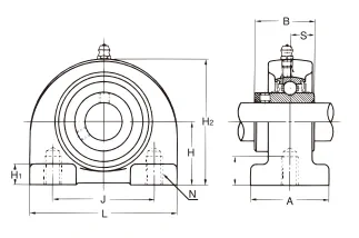 Set screw locking type UCPA